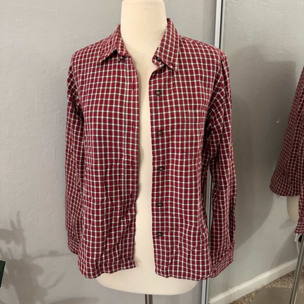 Button Down Red Flannel - image 3
